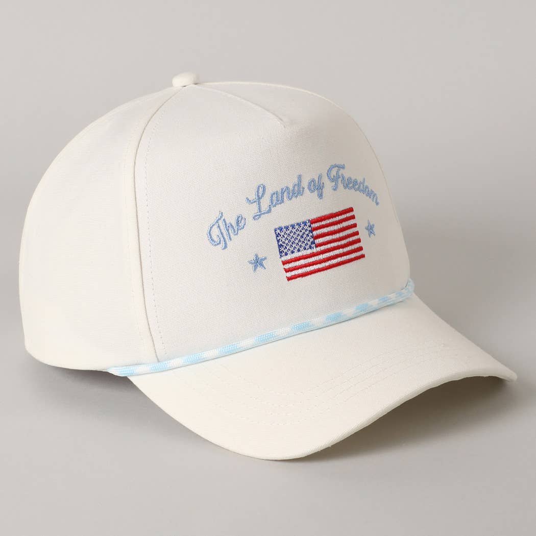 Fashion City - Wholesale Trucker Hat - Unisex - The Land of Freedom Flag Embroidered Trucker Hat4