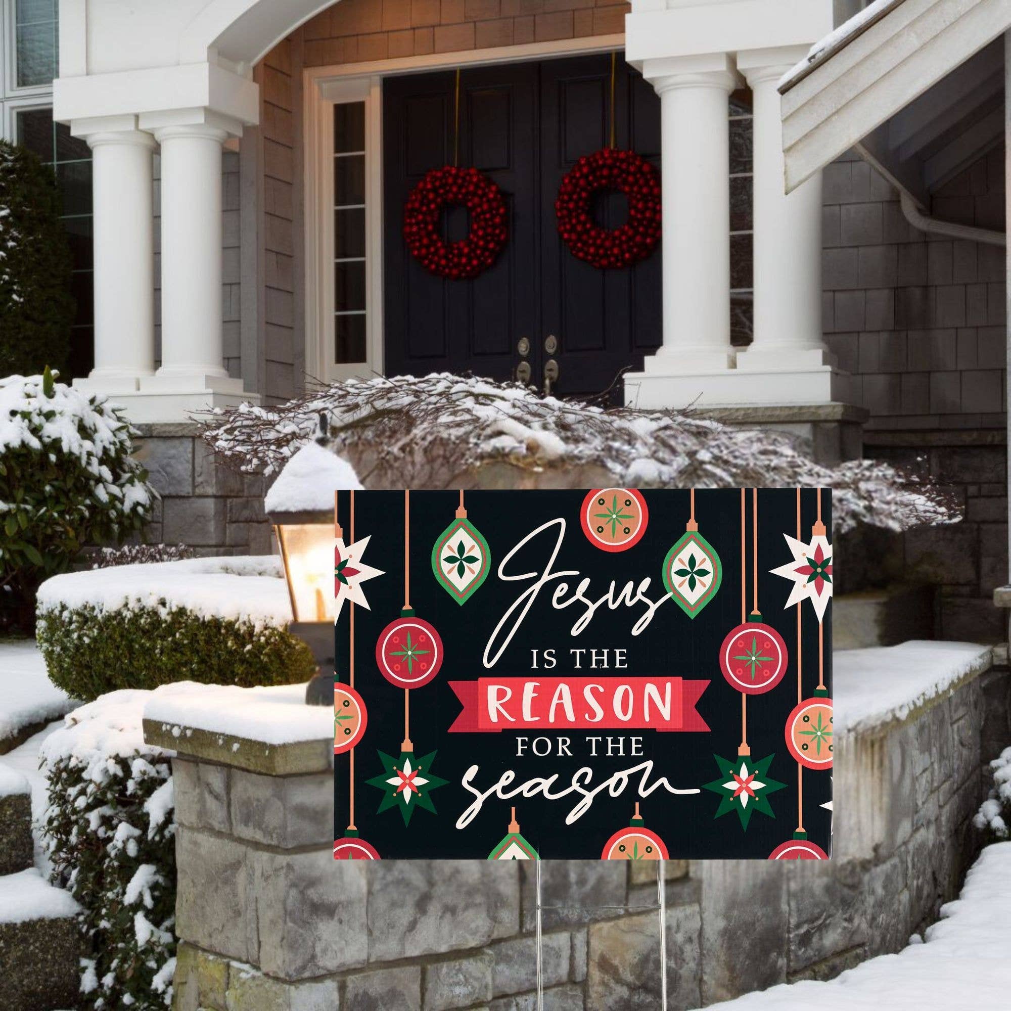 Dicksons - Wholesale Outdoor Sign - Yard Sign Jesus Is The Reason PVC1