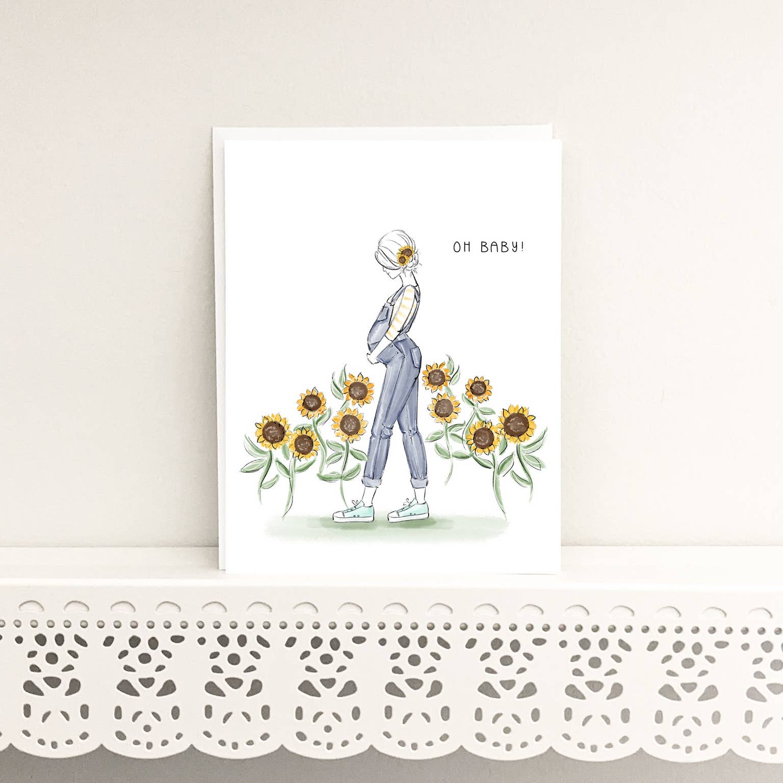 Almeida Illustrations - Wholesale Baby Card - Oh baby! Newborn Greeting Card5