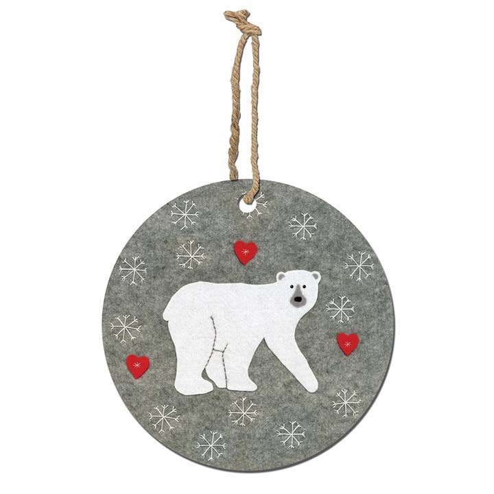 Polar Bear Xmas Decoration for wholesale by Perkins & Morley