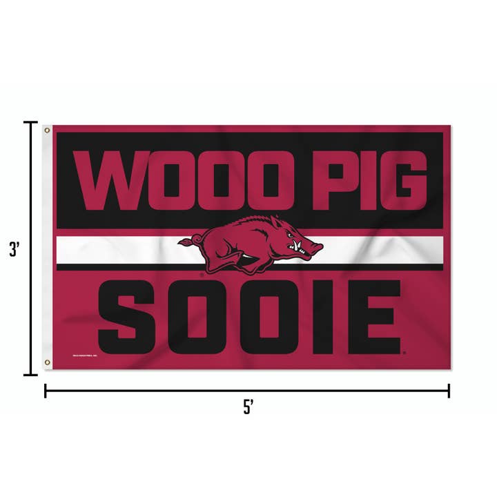 Rico Industries - Wholesale Flag - Arkansas Razorbacks Bold 3' x 5' Banner Flag5
