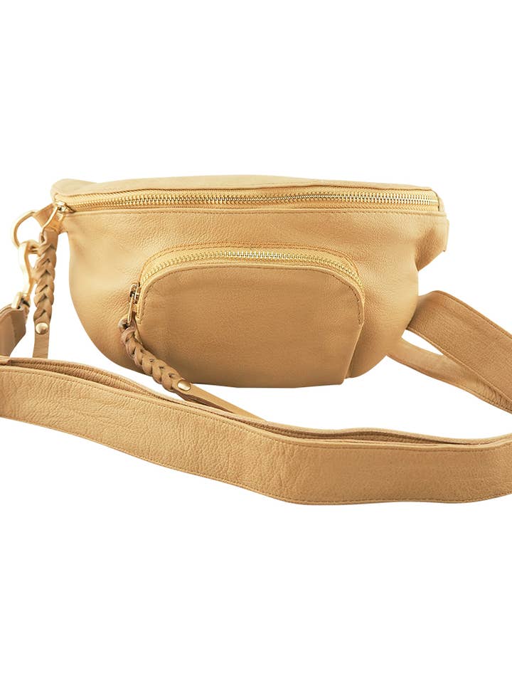 Dotti Sling Bag | Camel for wholesale by Cadelle Leather