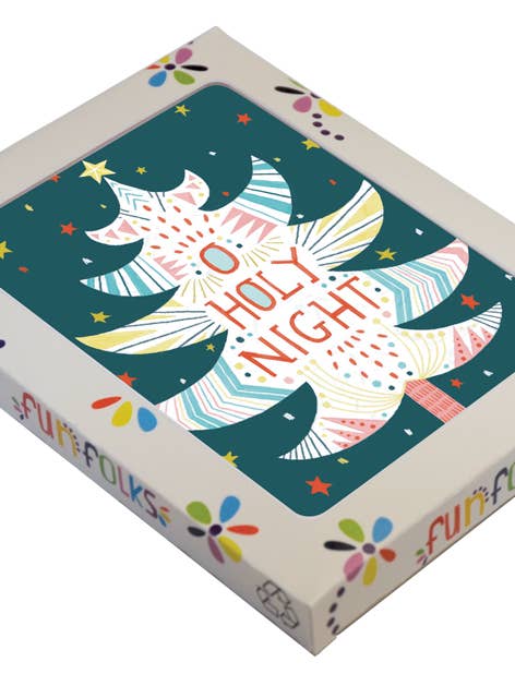 ÁRBOLES NAVIDEÑOS FHB01, PAQUETE DE 8 UNIDADES NAVIDEÑAS A2 para venta al por mayor de Fun Folks