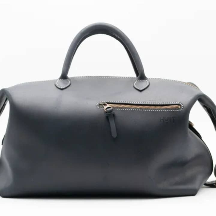 Huit - Wholesale Weekender Bag - Men's - Navy blue weekend bag1