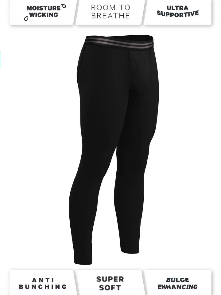 Shinesty, Inc - Wholesale Underwear - Men's - Ball Hammock® Men's Long Johns | The Threat Level Midnight