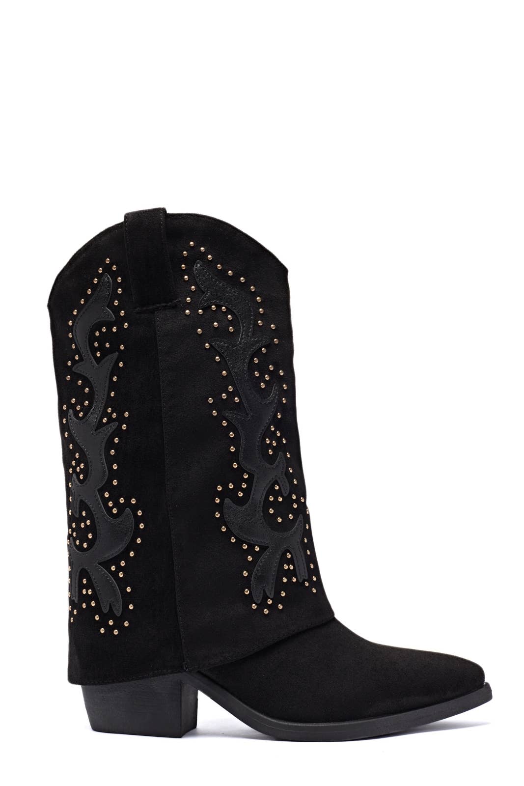 ERYNN - Wholesale Booties - Women's - cuffed cowboy boots - Heather13