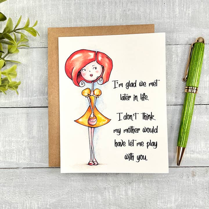 Heureux que nous nous soyons rencontrés plus tard pour la vente par by Emily Young