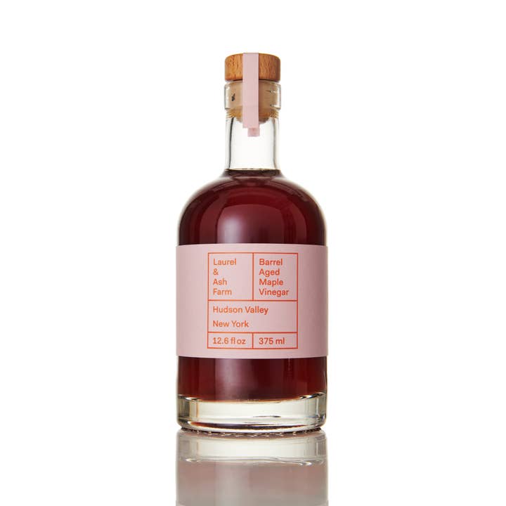 Barrel Aged Maple Vinegar 375 ml for wholesale by Laurel & Ash Farm