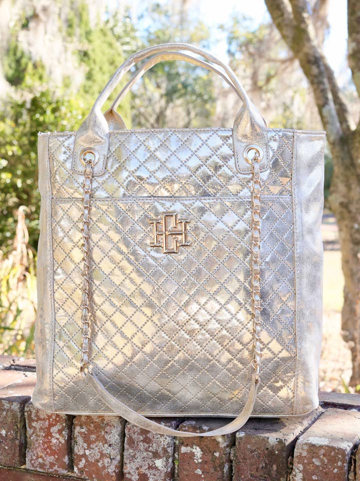 Kinzley Tote CHAMPAGNE POP for wholesale by Caroline Hill