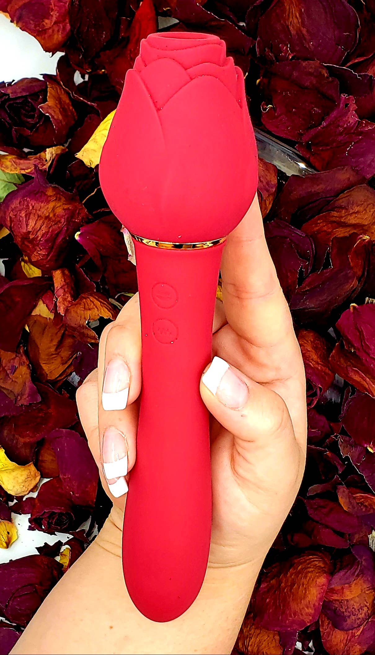 It's the BOMB® - Wholesale Sex Toy - 6 Rose Vibrators 'SUCKLE ROSE® Sucking Bud, Vibrating Stem7