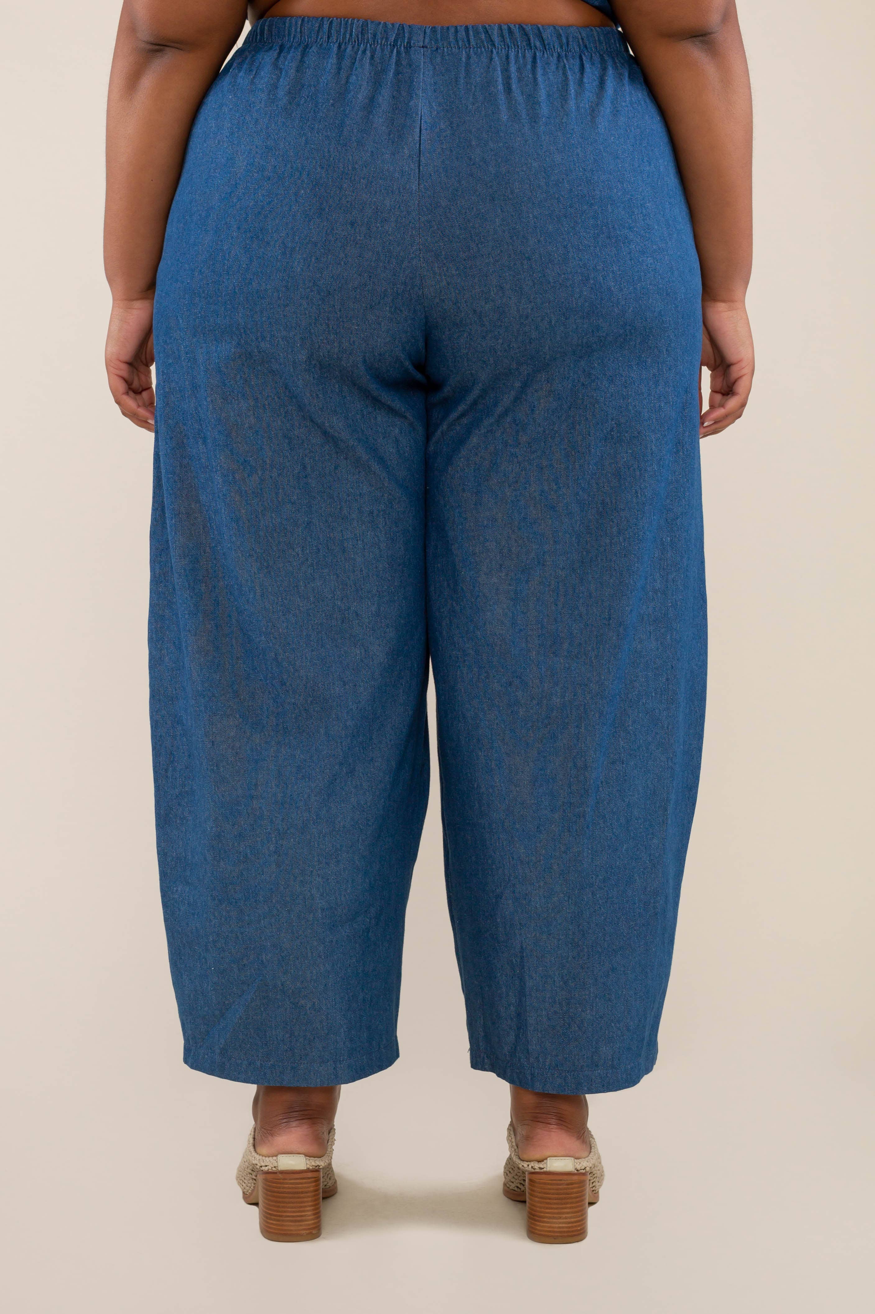 NLT - Wholesale Jeans - Women's - Denim Lantern Pant - Plus Size | High Rise Barrel Jeans4