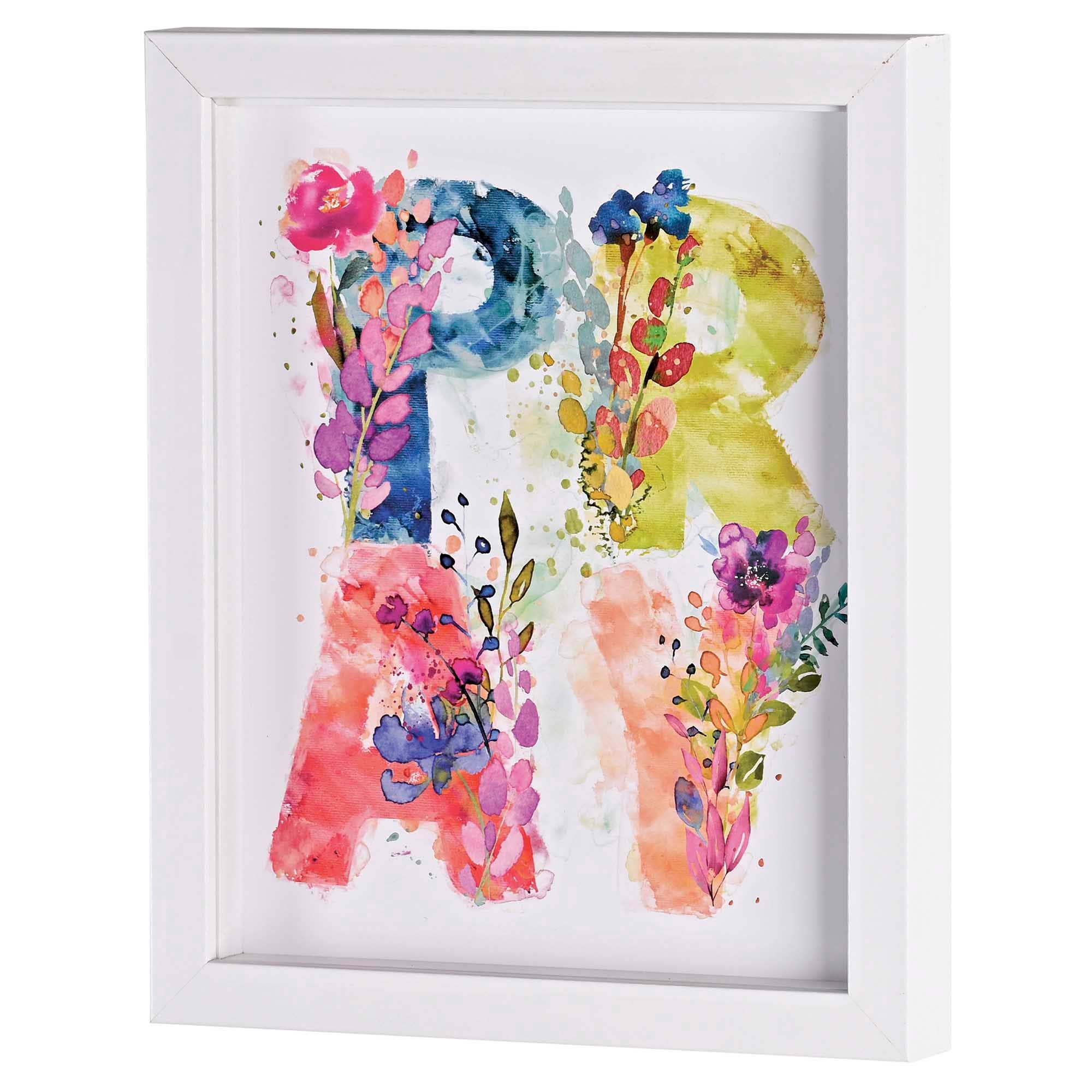 Cottage Garden – wholesale Decorative tabletop object – Framed Art Pray Floral 8X102