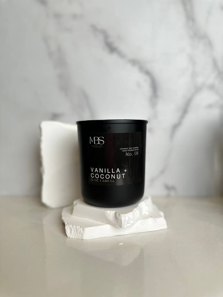 Signature 12oz Candles for wholesale by Mind Body & Scents, LLC