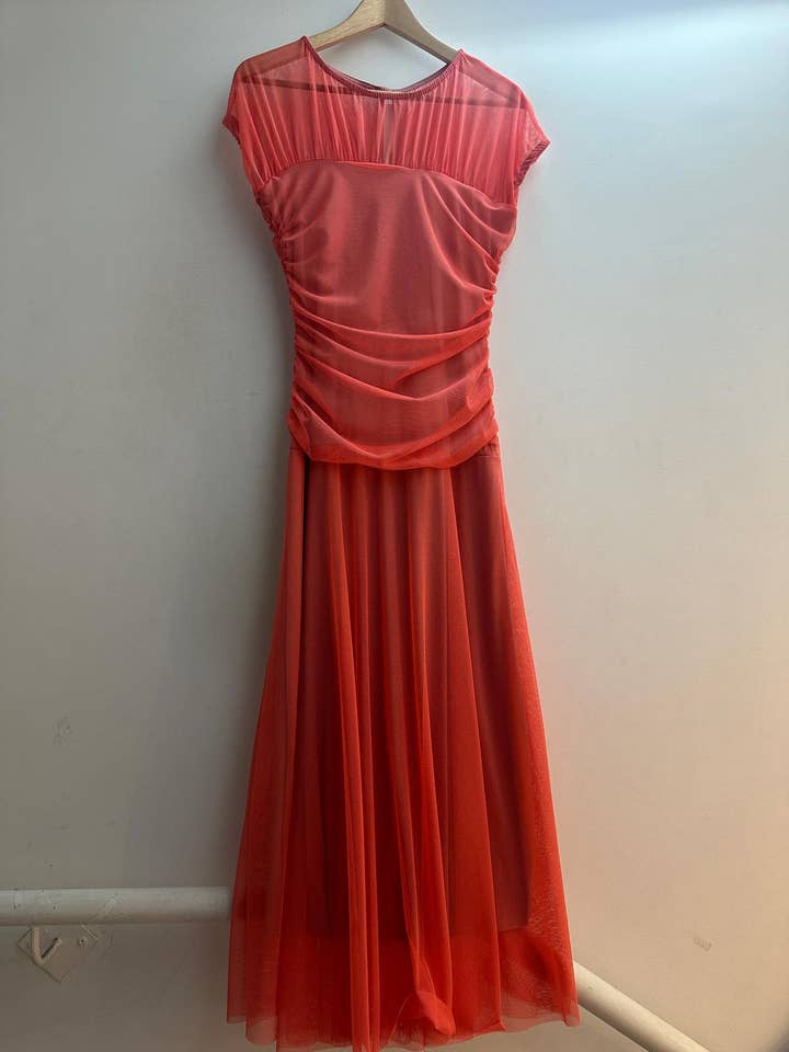 LORIANE - Wholesale Dress - Women's - 10068 Long plain dress