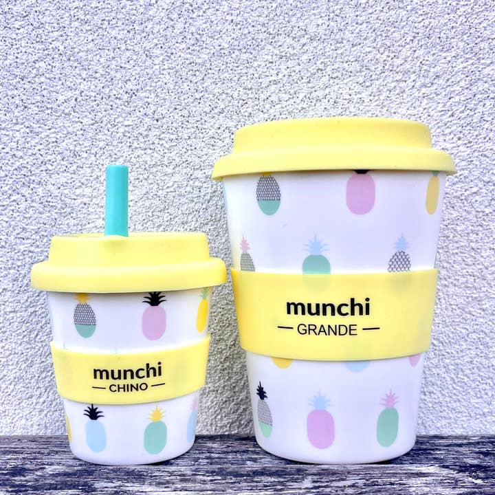 munchi - Wholesale Drinking glass/cup – Kids & Baby - Matchy Matchy Pineapple Cups2