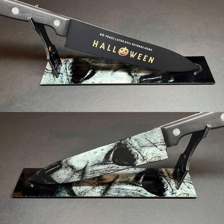 Dead Dave Designs - Wholesale Kitchen/Utility Knife - Michael Myers 2018 Kitchen Knife With/Without Sublimated Stand