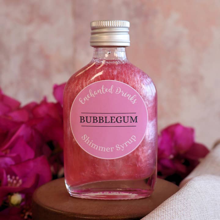 Bubblegum Shimmer Syrup for wholesale by Enchanted Drinks