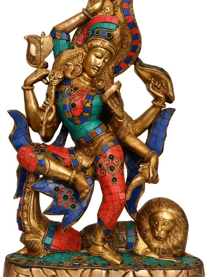 16" Dancing Ardhanarishvara(Shiva Shakti) In Brass |Handmade for wholesale by Exotic India Art