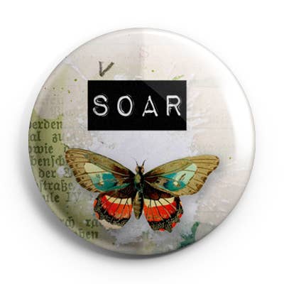 Botão Soar Pinback/Crachá por atacado de Prickly Cactus Collage