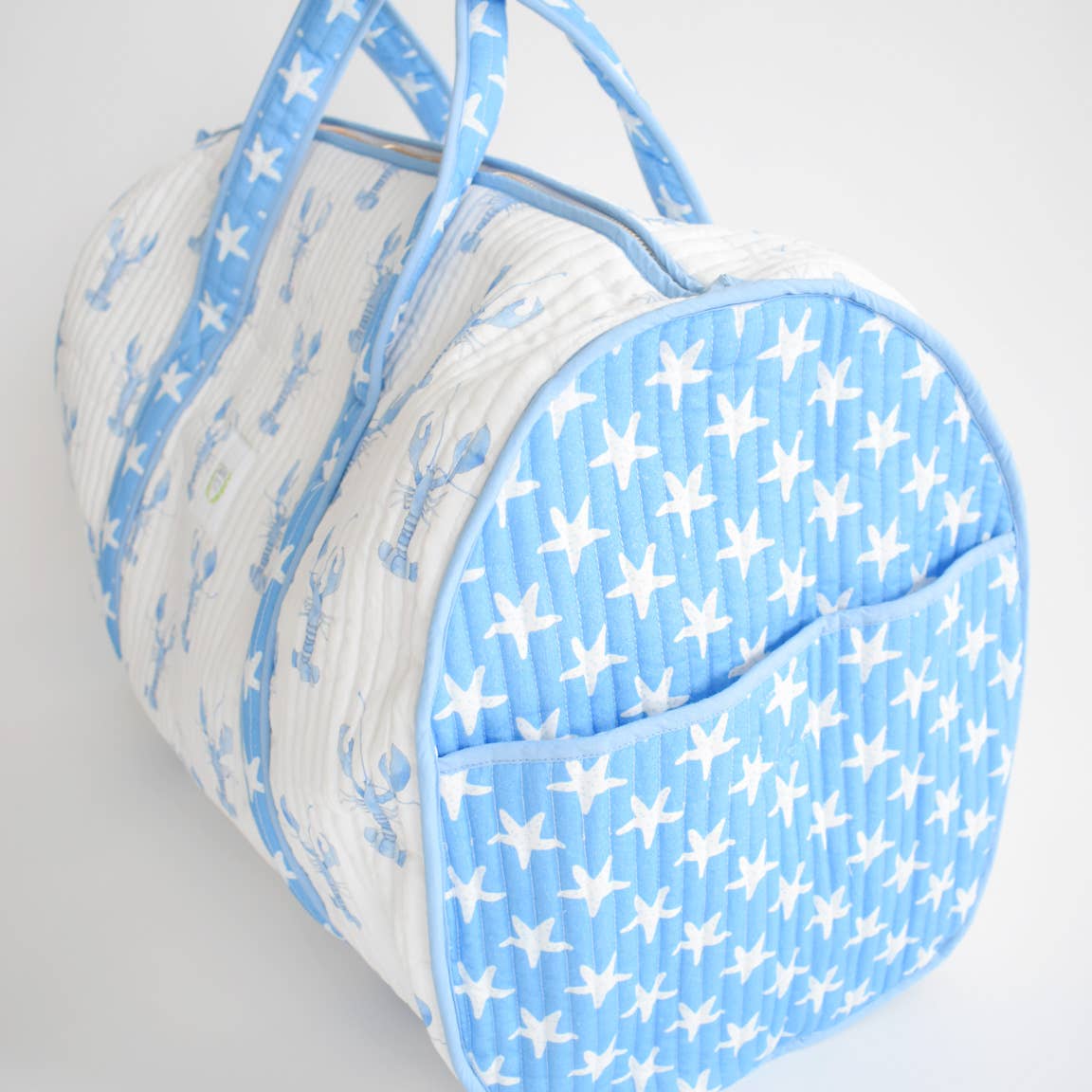 Sara Fitz - Wholesale Weekender Bag - Women's - Weekender Tote, Blue Lobster 1