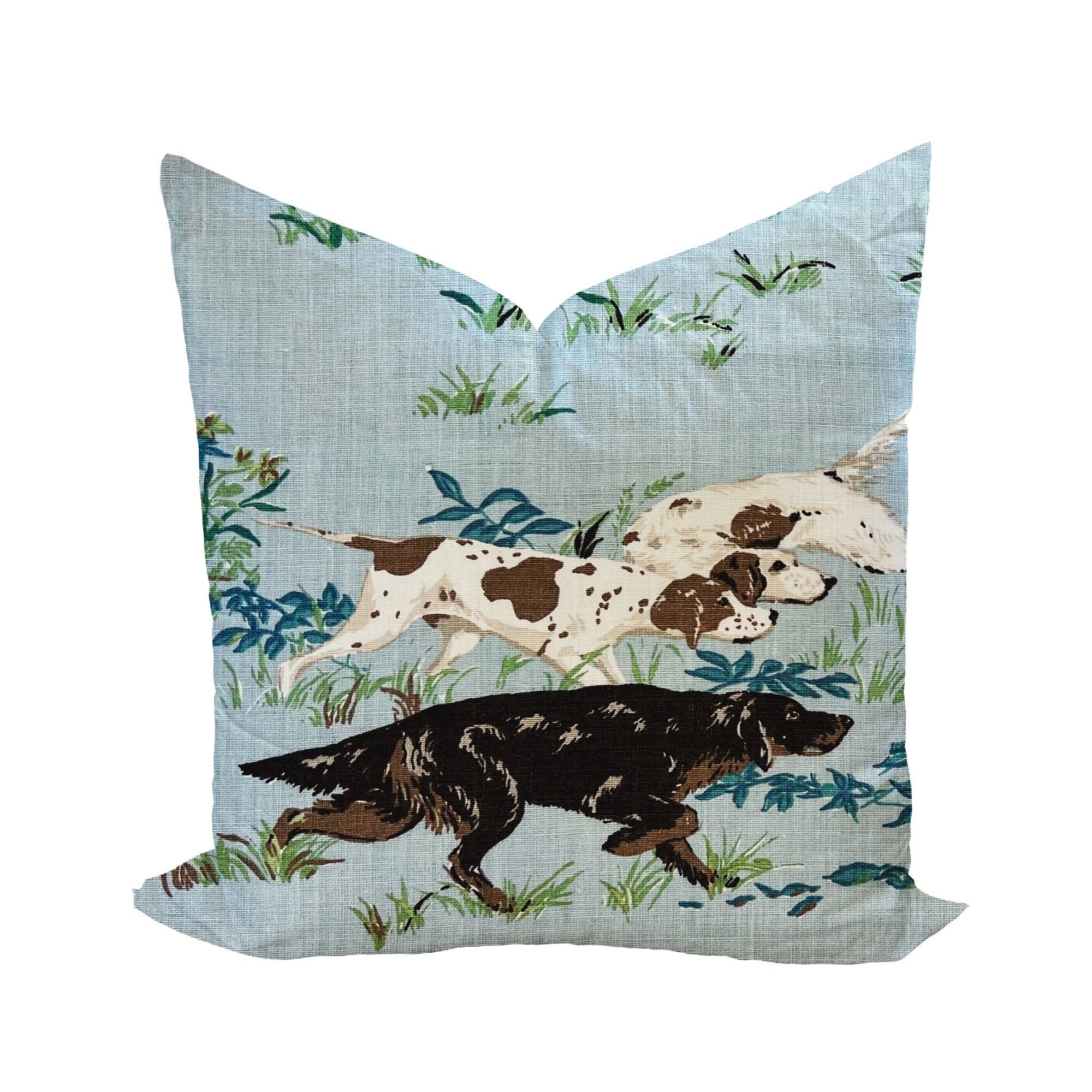 Wheaton Whaley Home - Wholesale Throw Pillow Cover - Pointers in Blue0