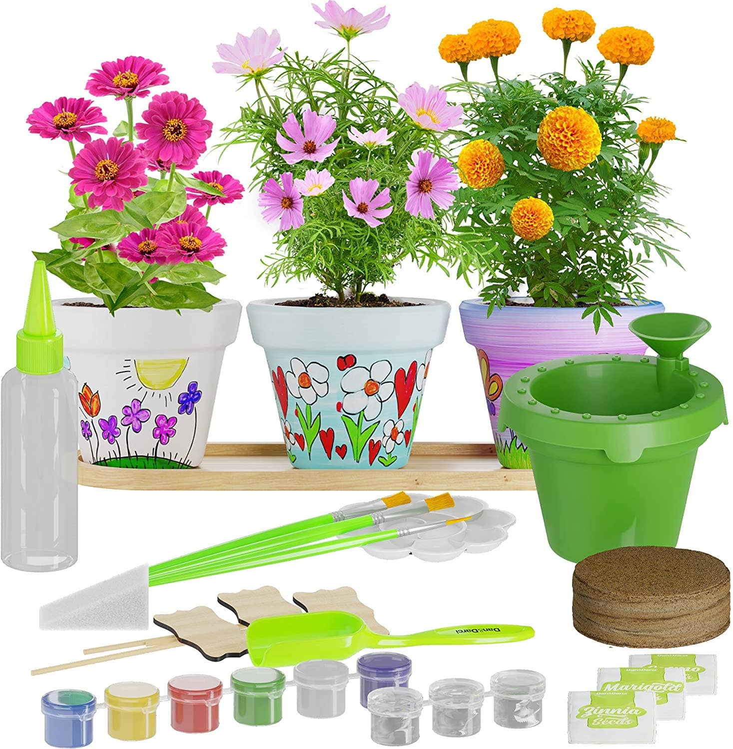 Dan&Darci - Wholesale DIY Craft Kit - Kids - Cast, Paint & Plant Kit for Kids &8