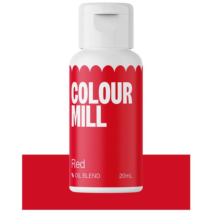 Colour Mill Oil-Blend Food Coloring, 20 Milliliters, Red for wholesale by Cake Supply Imports
