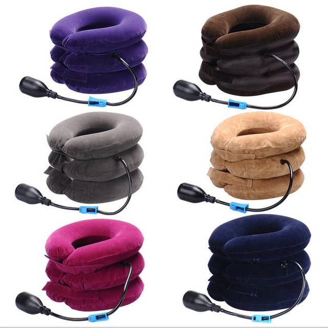 Mix Match Colors Adjustable Neck Traction Device for Instant Neck Pain Relief for wholesale on Faire8