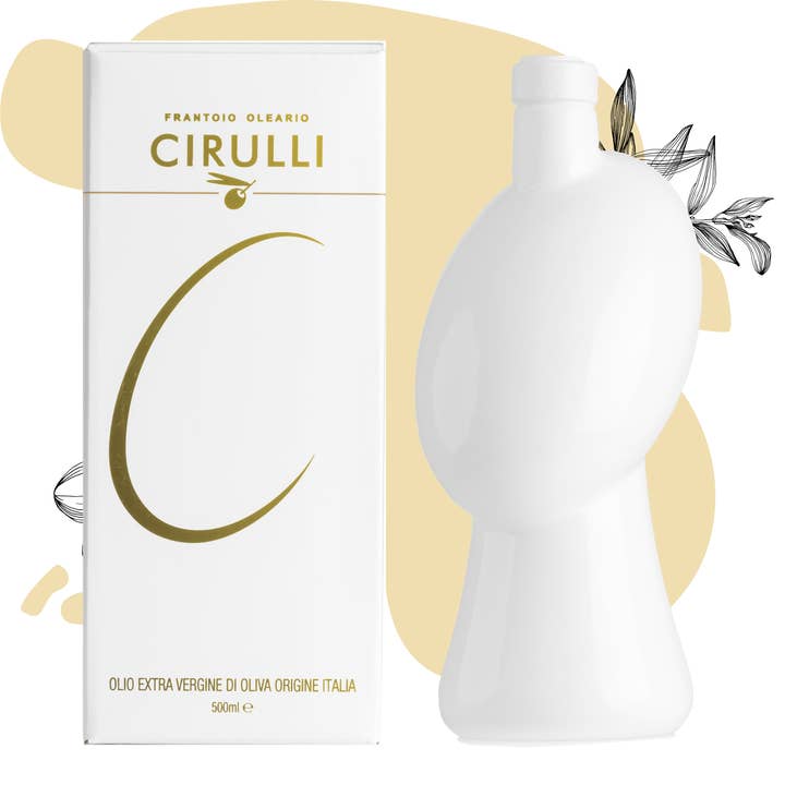 Orcio di olio BIO • 500ml • Bianco per la vendita all'ingrosso da parte di Olio Cirulli