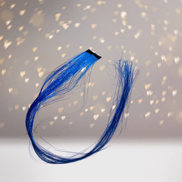 Chicky Chicky Bling Bling – wholesale Hair extensions – Turquoise Hologram Hair Tinsel Extension
