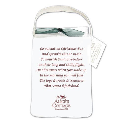 Alice's Cottage - Wholesale Gift Bag - Reindeer Feed Gift Tote 901-K Reindeer1