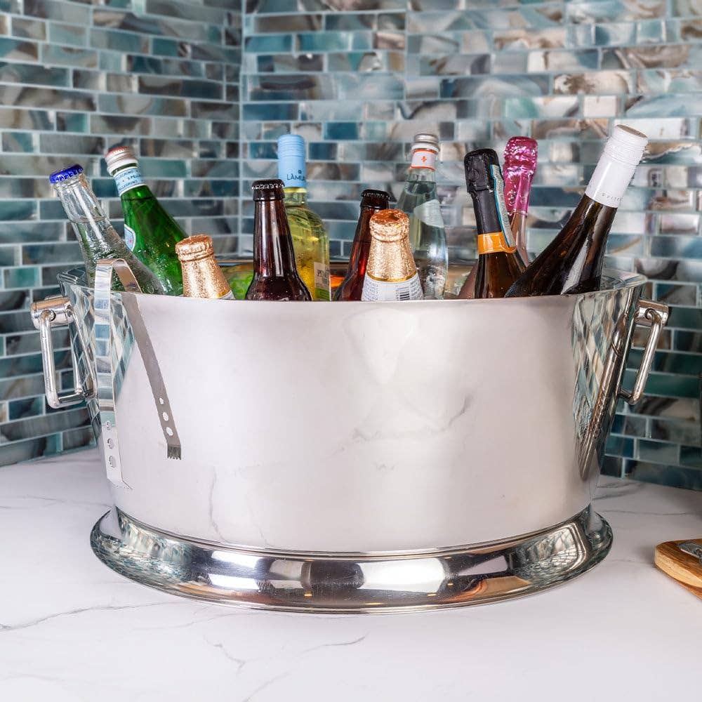Sol Living - Wholesale Bar Tool - Ellender Stainless Steel Beverage Tub, 6.5 Gallons1