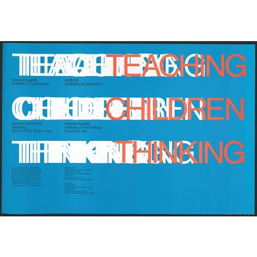 Teaching children thinking (1970) for wholesale by Rock Paper Scissors Wall Art