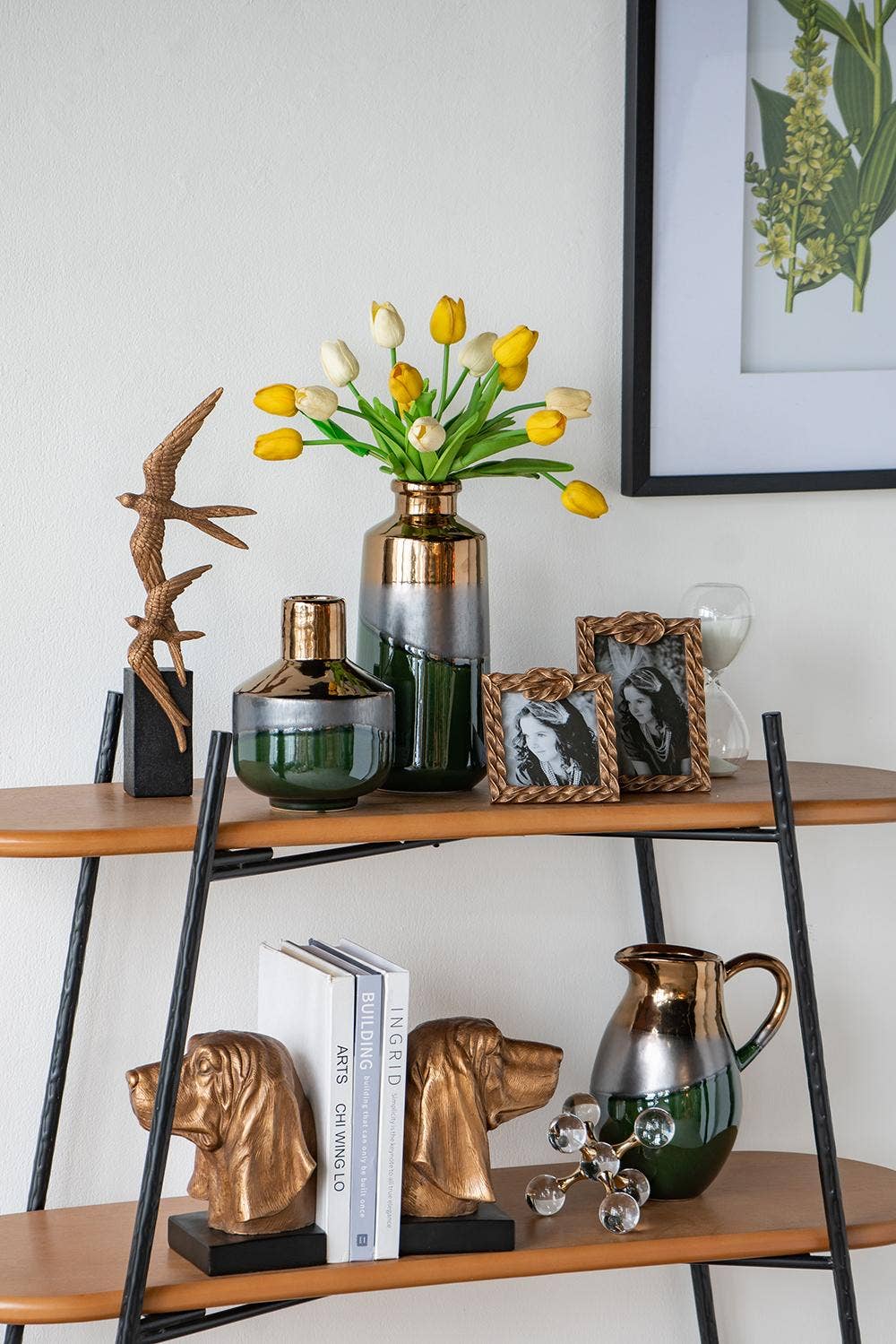 A&B Home Group Inc. – Suporte para livros por atacado – Conjunto de 2 Apoios para Livros Cabeça de Cachorro 18 x 15 x 21,6 cm1