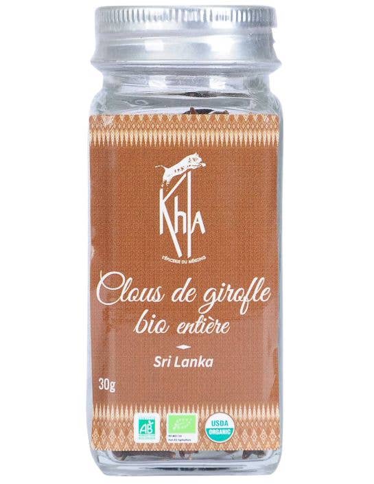 Khla - L'épicerie du Mékong - Wholesale Dried Spice - Cloves - Organic - Whole - 30g - Jar0