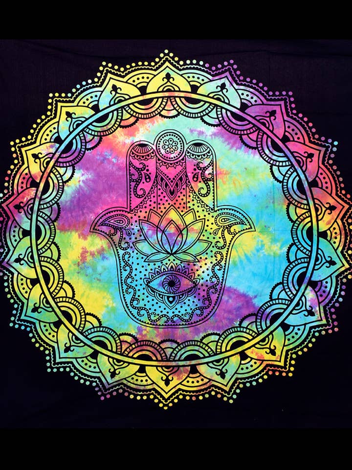Hamsa Eye Protection Tapestry for wholesale by Yak & Yeti