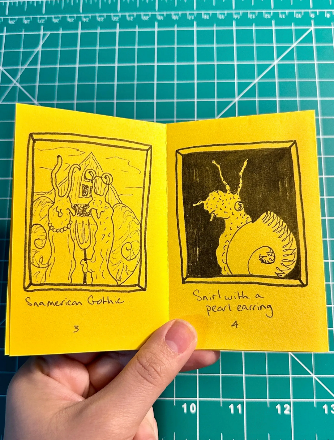 Out Yonder Creative – wholesale Magazine – 
Snortraits | Mini Zine | Snail Art | Whimsical Cottagecore1