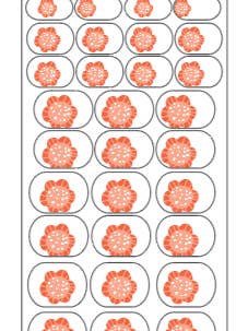 Enveloppe à ongles à motif fleur d'oranger pour la vente par Mom & Me Manis