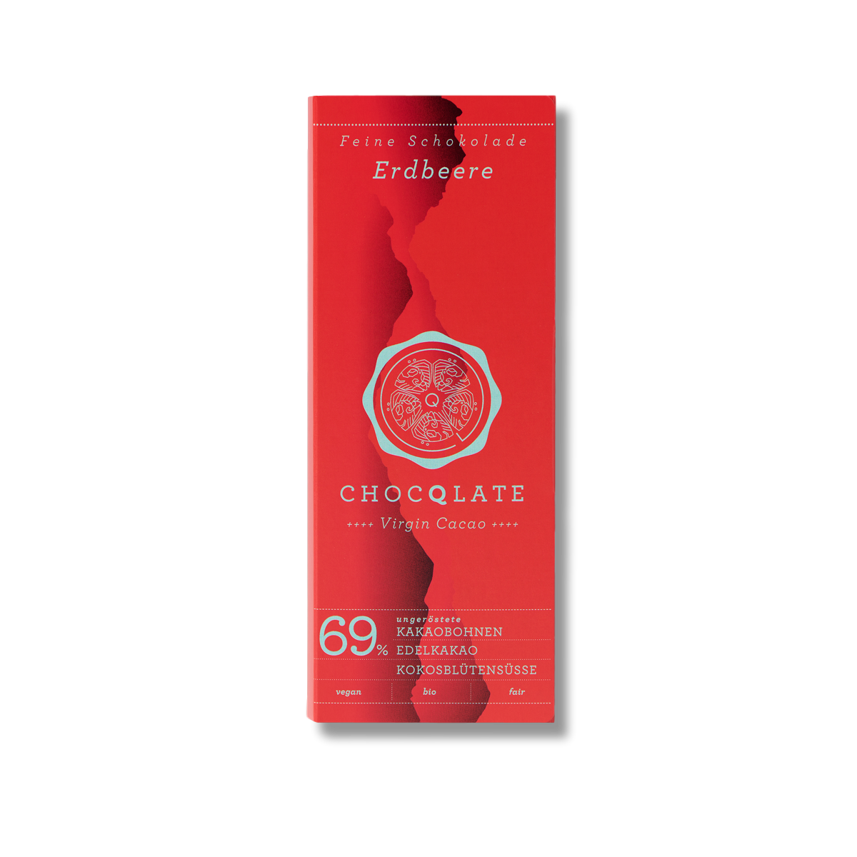 Chocqlate - Vente Barre chocolatée - Chocolat bio FRAISE CHOCQLATE - paquet de 103