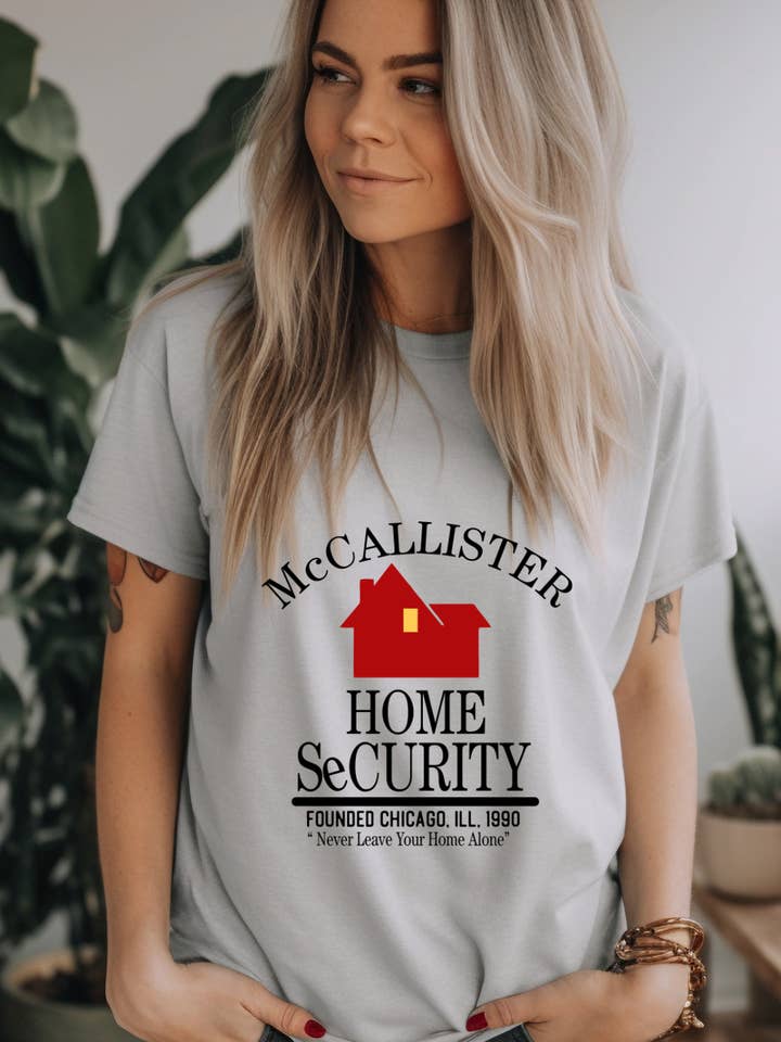 Home Alone- McCallister Home Security Christmas Adult Tee for wholesale by Uncommon Label