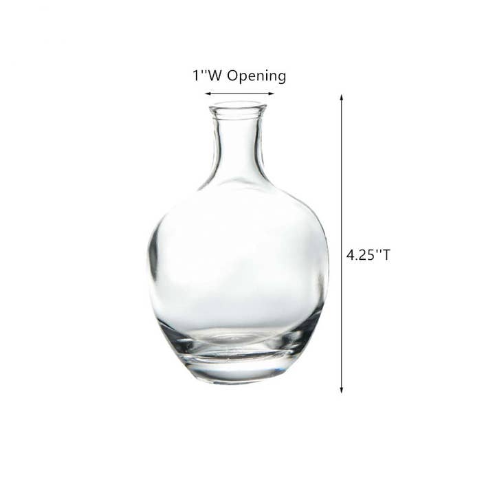 Klar (blanding) Hvide glasvaser til små blomster, enkel stil, klare for engroshandel på Faire8