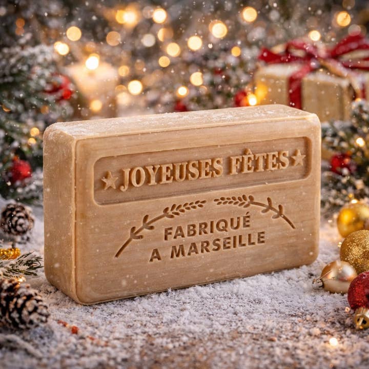 125g French Christmas Soap - Gold for wholesale by French Soap Wholesale