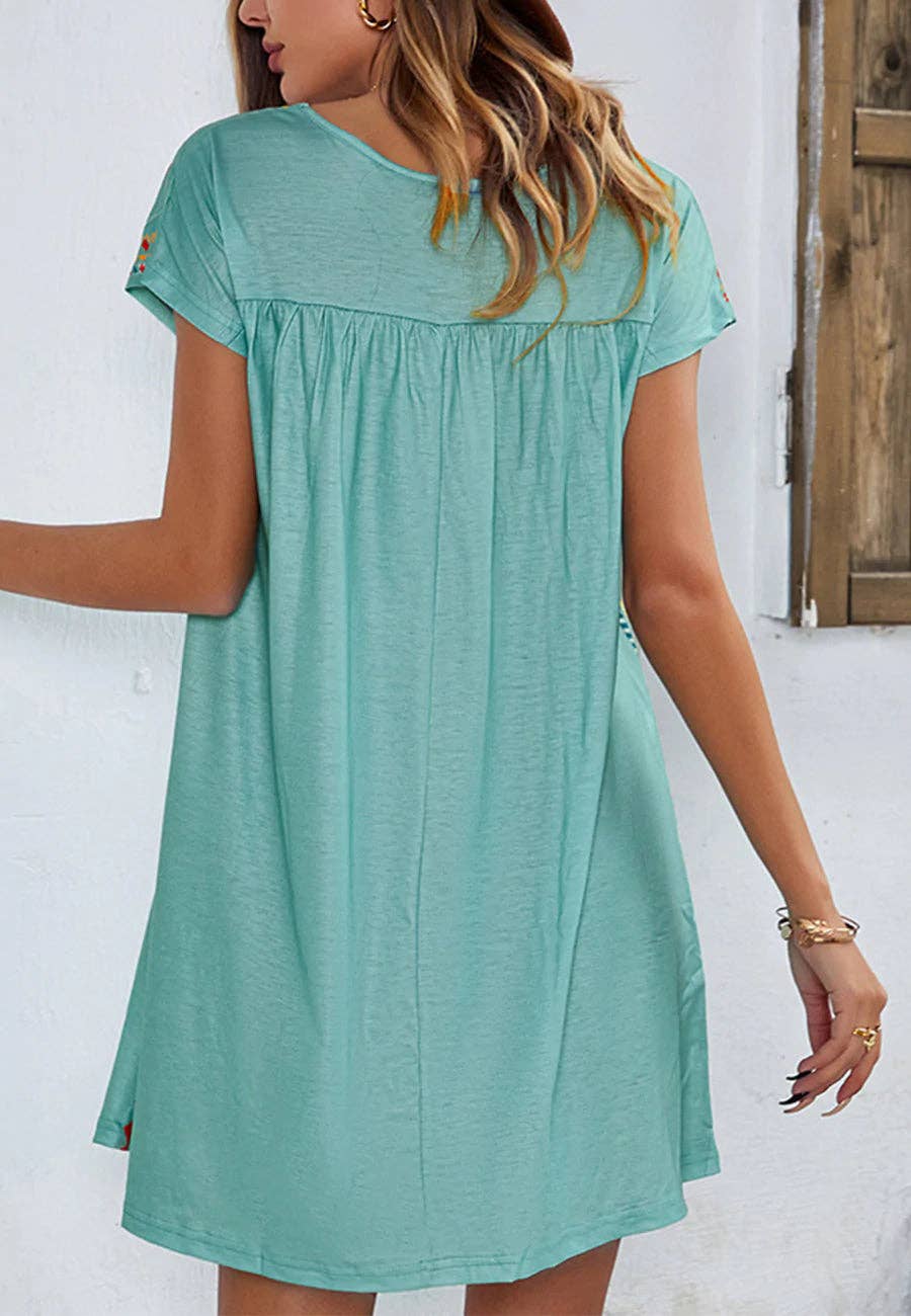 Anna Kaci Wholesale - Wholesale Dress - Women's - Multicolor Floral Boho Print Dress3