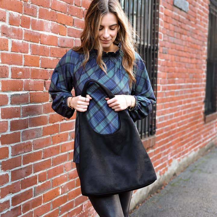 Top It Off - Wholesale Shoulder Bag - Women's - Liz Hobo Suede Bag - Chic and Timeless -Fall 20254