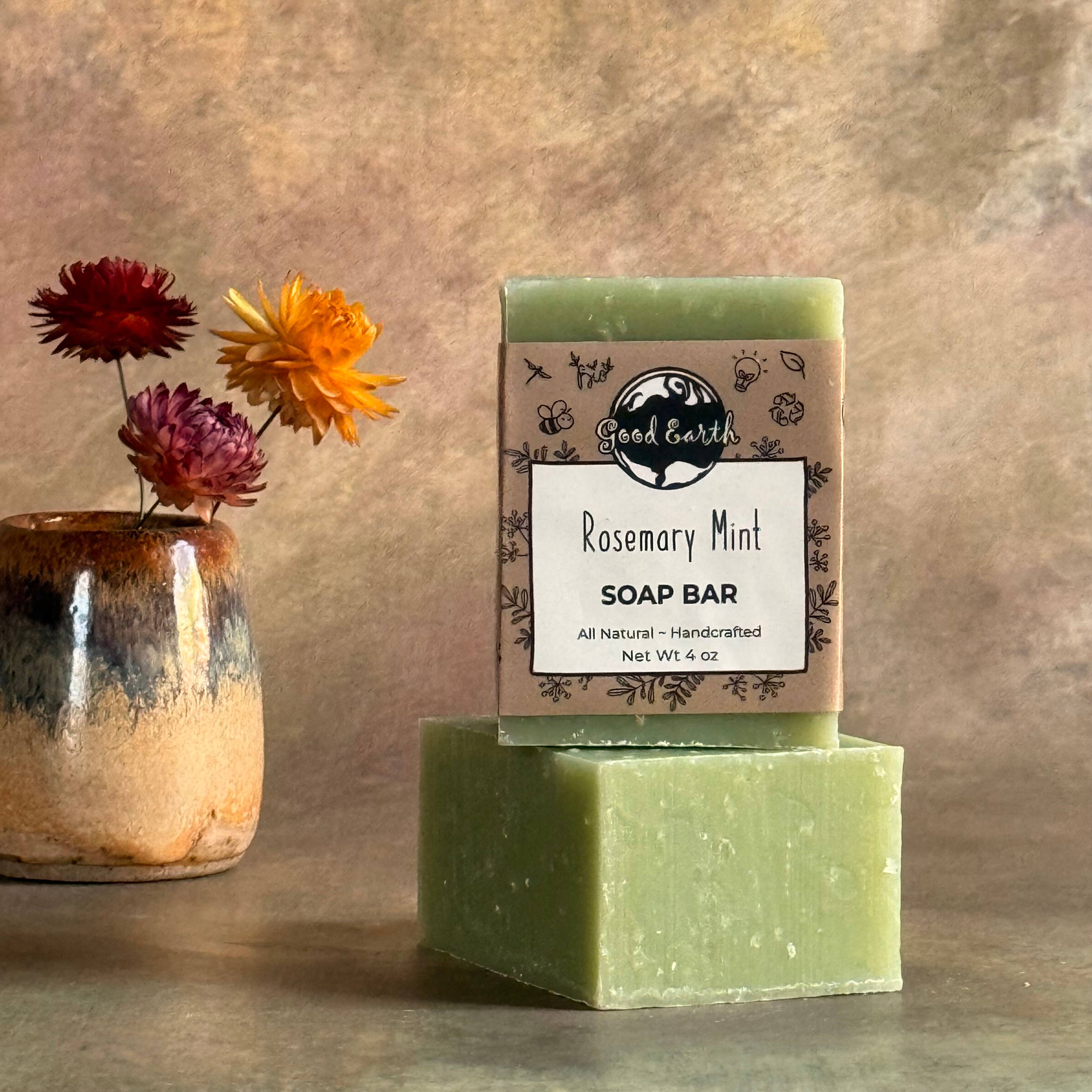 Good Earth Soap - Wholesale Bar Soap - Bar Soap - Rosemary Mint 3