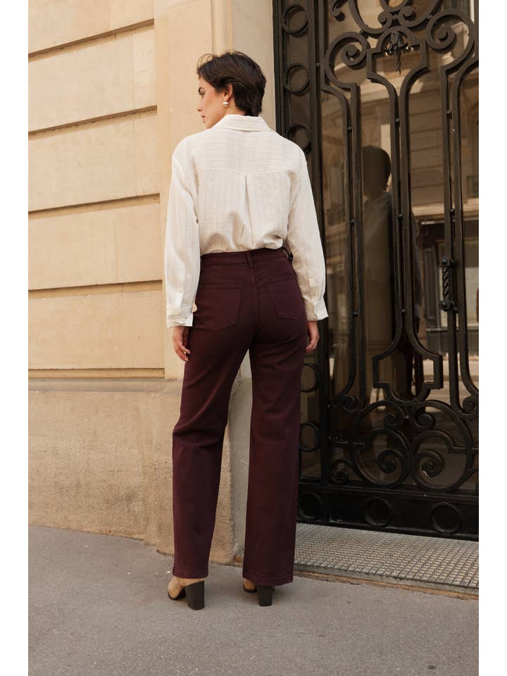 Oraije Paris - Vendita all'ingrosso Jeans - Donna - Jeans Barbara a gamba larga15