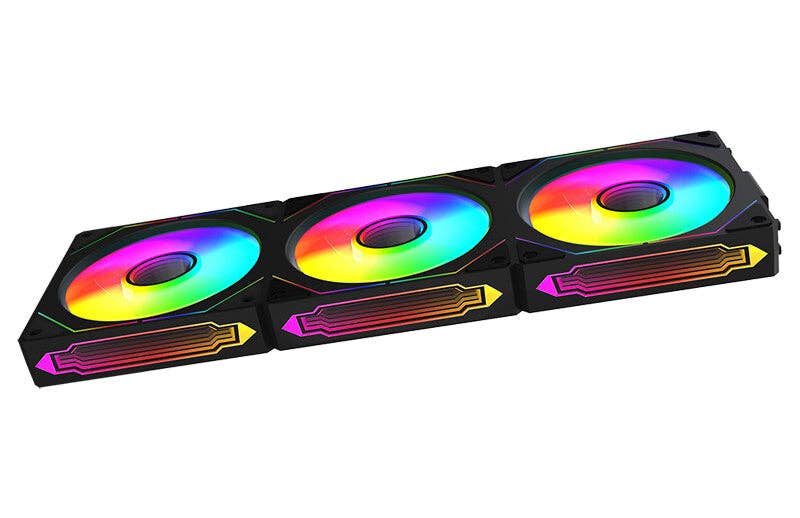 ITEK - Wholesale  - Kit 3x Fan for case INFINITY Black - 12cm- ARGB Sync 5V 3pin- 4pin PWM- Wireless4