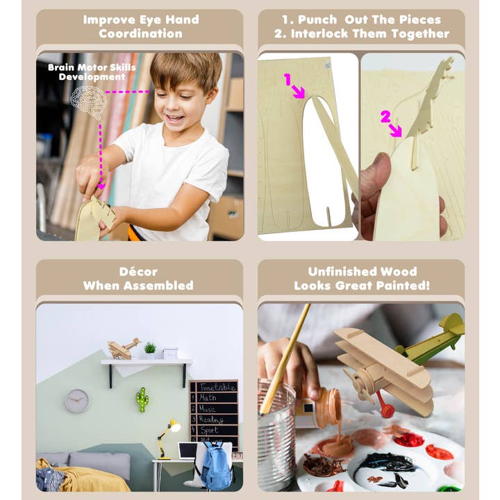 Cota Global - Wholesale Puzzle – Child - 3D Puzzles - Tri-Plane2