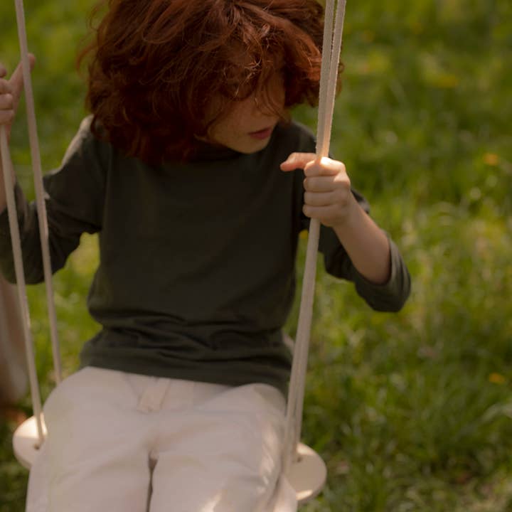 Babai – Großhandel Holzspielzeug – Kinder – Babai Kinder-Holzschaukel mit Baumwollseil10