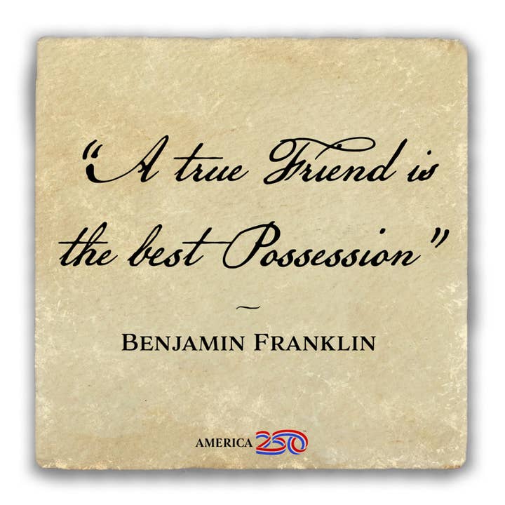 A True Friend Tumbled Stone Coaster for wholesale by Nelson Gifts Wholesale